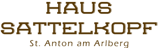 Accomodation Haus Sattelkopf in St. Anton in Austria