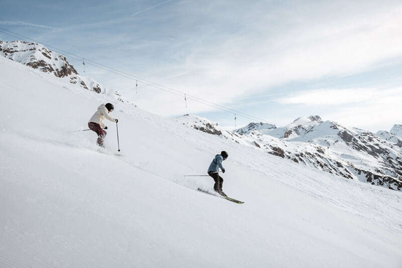 Skifahren am Arlberg